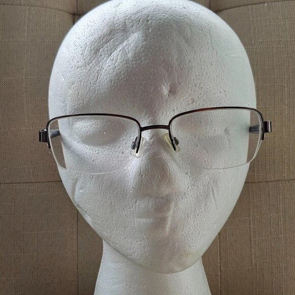 Joseph Abboud Men Eyeglasses Frame JA4073 Gunmetal Tone Half Rim Glasses - Picture 6 of 13